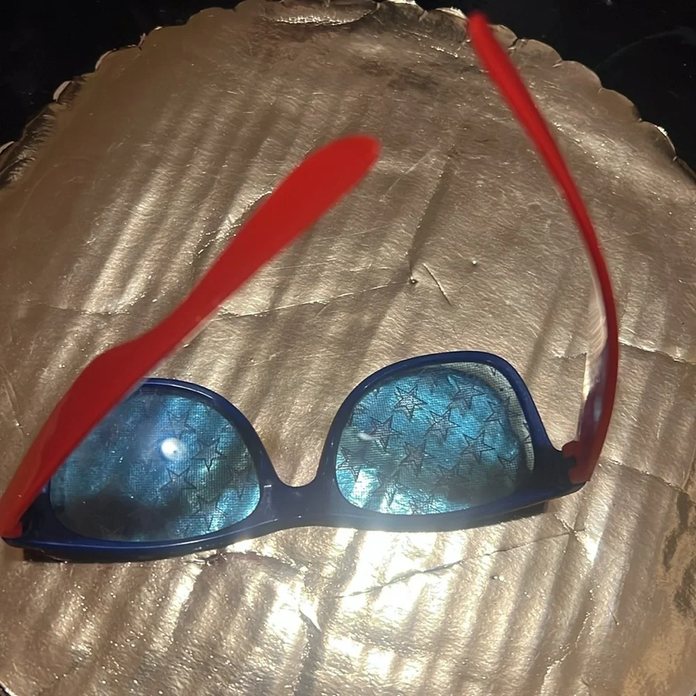 PATRIOTIC GLASSES-RED/WHT/BLUE OS
